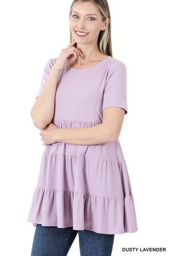 Ruffle Me Up Lavender Top